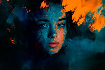 Colour play of the soul - facial magic by Poster Art Shop