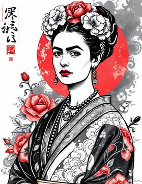 Frida Japanse kunst 6 van MIROKKU