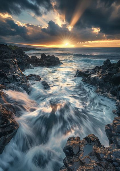 Golden Hour am Strand von fernlichtsicht