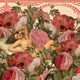 Danaë in her Bed of Roses van Marja van den Hurk