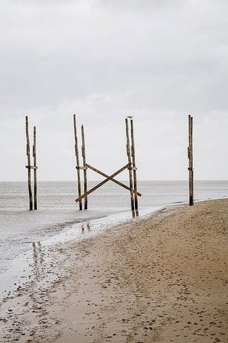 La vieille jetée de l'Amitié, le bateau de Texel à Vlieland | Expédition arrière-cour | Photographie