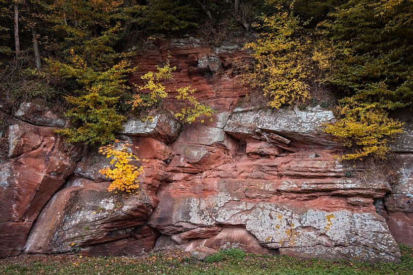 Rotsformaties in Biersdorf am See (Eifel) van Rob Boon