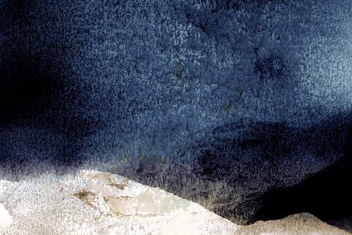 Paysage nordique de minuit Scandinavie Abstrait
