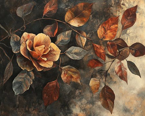 Herfstblad | Donkere Bladeren Bloemen