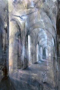 Jeux d'ombre et de lumière dans la salle à colonnes