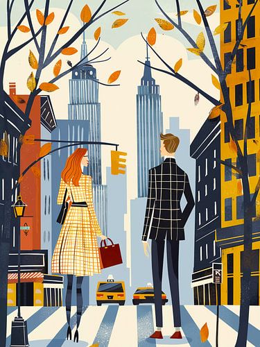 Echtpaar in New York