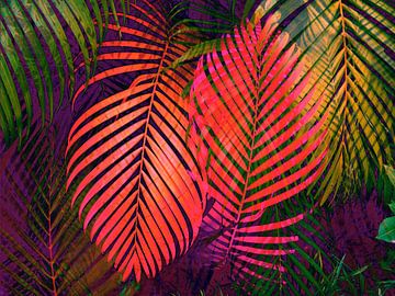 COLORFUL TROPICAL LEAVES  van Pia Schneider