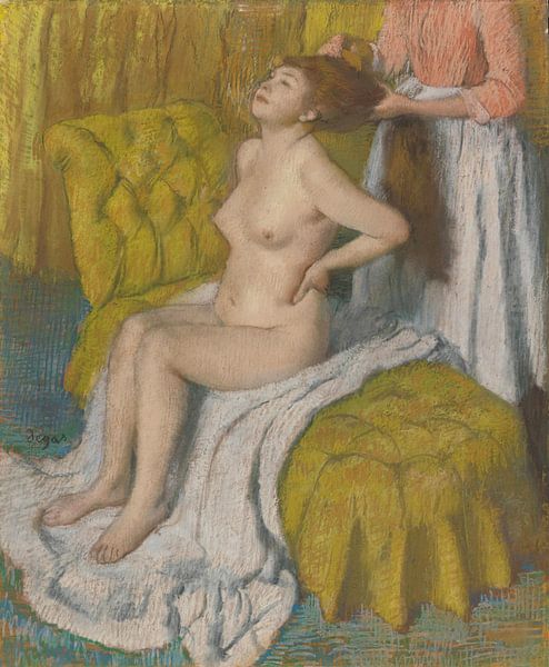 Woman Having Her Hair Combed, Edgar Degas by Masterful Masters