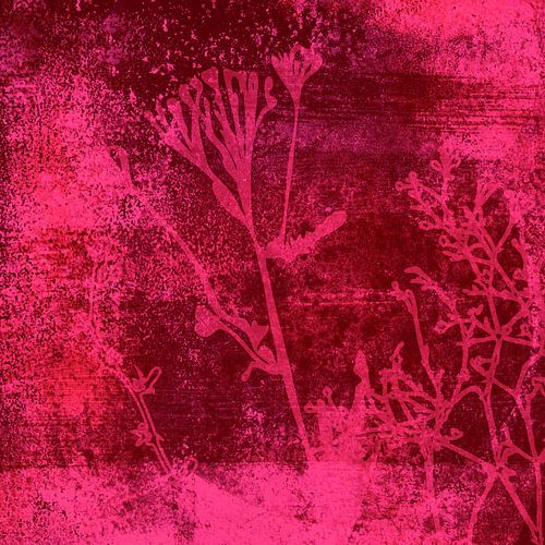 Weidedromen. Bloemen in felroze nr. 4