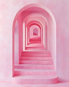 Rosa Träume: Die Treppe zur Verzauberung
