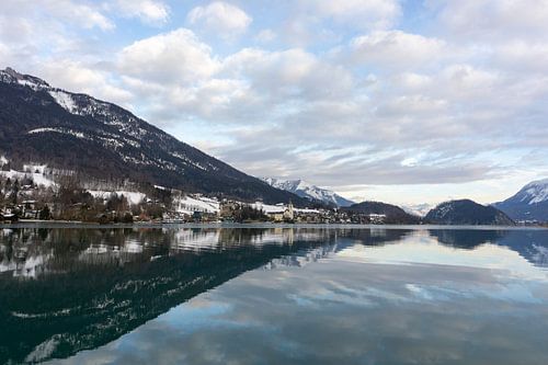 Wolfgangsee in the winter