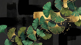 Japan Ginkgo Breeze in Golden Elegance van Siti Zuliana