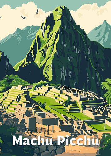 Machu Picchu De verloren Incastad Kunst