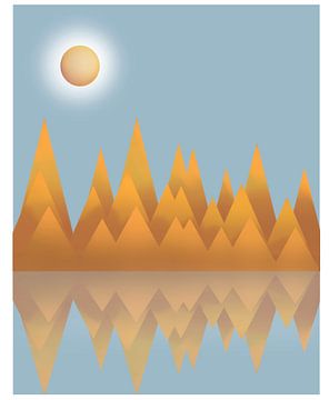 Zonsondergang in de bergen van Almanzart almanza