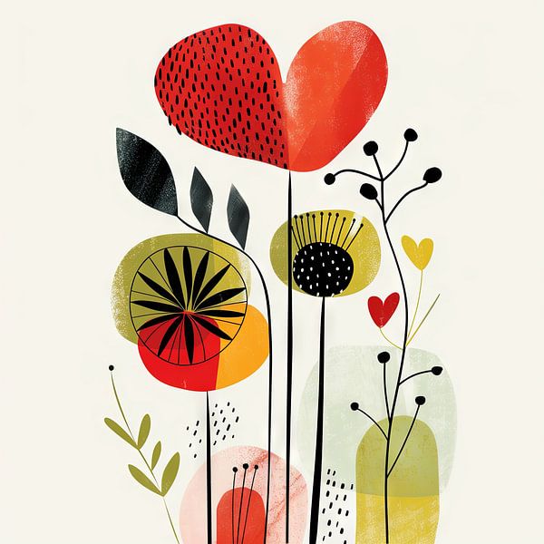 Stilvolle Blumen von Poster Art Shop