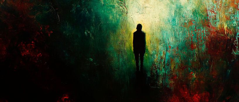 Lonely silhouette in the fog by Poster Art Shop