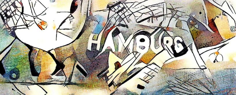 Kandinsky trifft Hamburg #14 von zam art