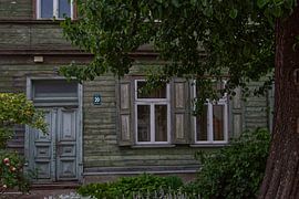 Wooden facade in Latvia