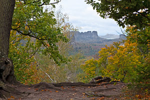 Blick vom Kuhstall-Felsen (Sächsische Schweiz / Elbsandsteingebirge)