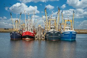 Fischereischiffe im Hafen von Lauwersoog