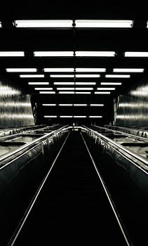 Helsinki Metro Escalator