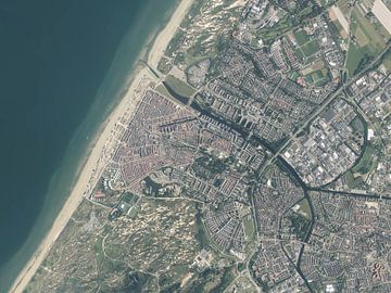 Luchtfoto van Katwijk van Stef Verdonk