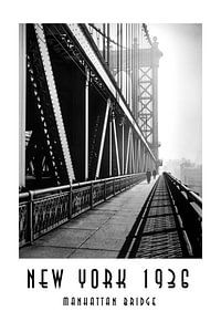 New York 1936 : le pont de Manhattan sur Christian Müringer