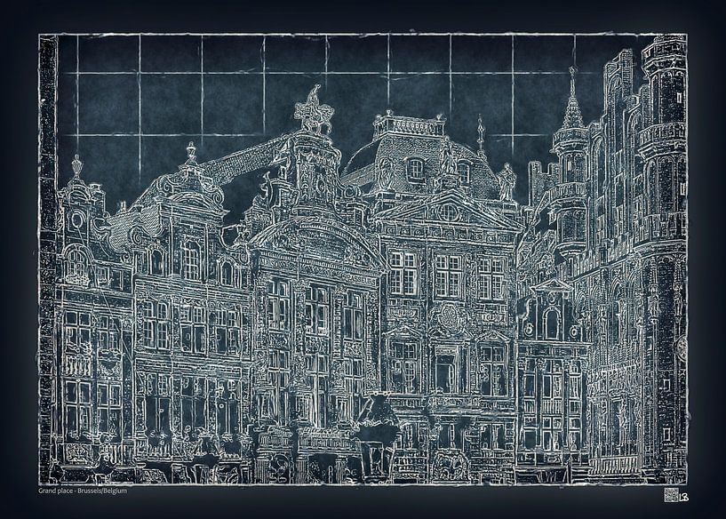 Grand place - Grote Markt von Leopold Brix