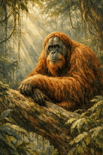 Borneo – (Orang-Utan) im Regenwald