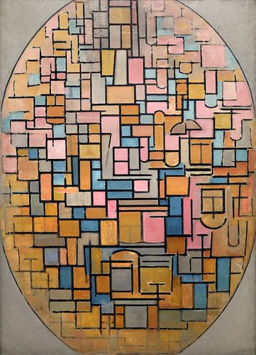 Tableau III: compositie in ovaal, Piet Mondriaan