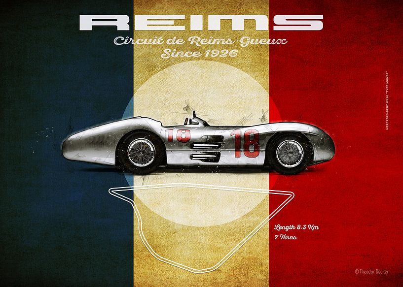 Reims Vintage M W196 Querformat von Theodor Decker