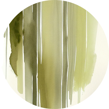 Abstract in olijf groen van Bert Nijholt