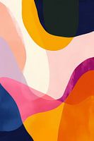 Abstract Colours Dance in Motion