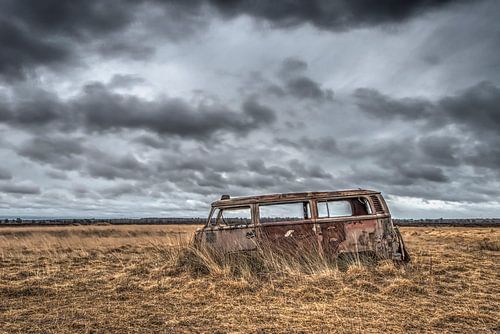 Verlaten Volkswagen busje ergens in Belgie