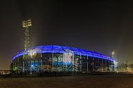Feyenoord Rotterdam stadion De Kuip at Night - 6 van Tux Photography thumbnail