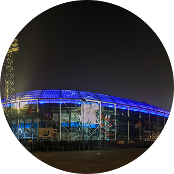 Feyenoord Rotterdam stadion De Kuip at Night - 6 van Tux Photography