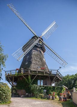 Oude windmolen, Eutin, Sleeswijk-Holstein, Duitsland