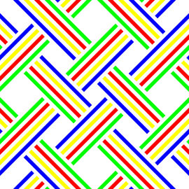 No Crossing | CutOut | S=4 | Color=4 | RGBY | Center=Blue van Gerhard Haberern