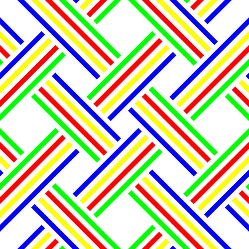 No Crossing | CutOut | S=4 | Color=4 | RGBY | Center=Blue