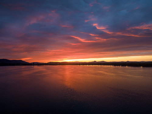 Sunset over Lake Zell