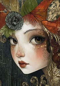 Femme automne doré