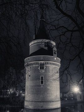Castle Wijk bij Duurstede at night