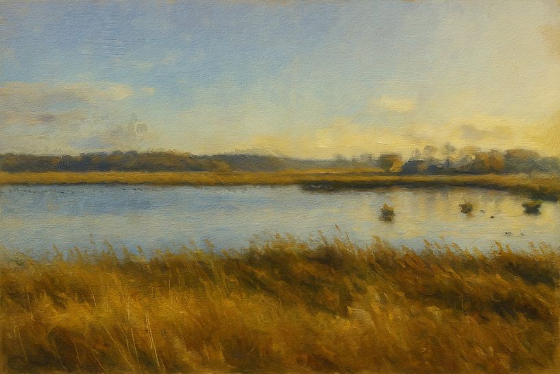 La lumière du matin tombe sur le Brabant Wal par Geert Van Baelen