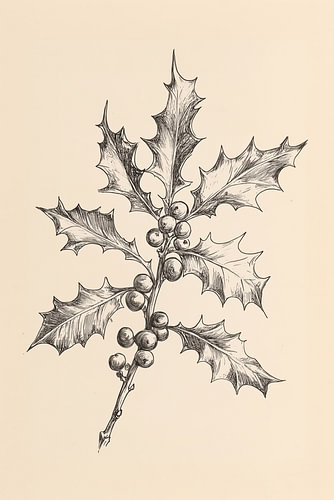 Botanische Untersuchung der Stechpalme