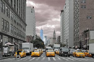 New York City Blick auf die Straße von Paul van Baardwijk