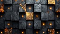 Luxury picture gold black