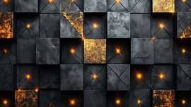 Tableau de luxe or noir sur de-nue-pic