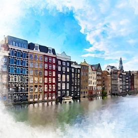 Amsterdam, Damrak. sur Danny de Klerk