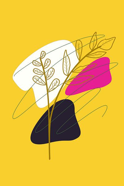 Pop Of Colour Tree Illustration by ComfortQ