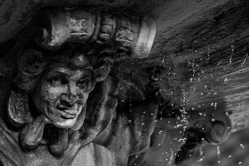 Coppedè Fontein Rome Waterdruppels BNW van Martijn Jebbink Fotografie